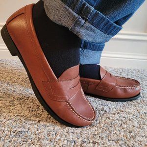 Tan Eastland Penny Loafers